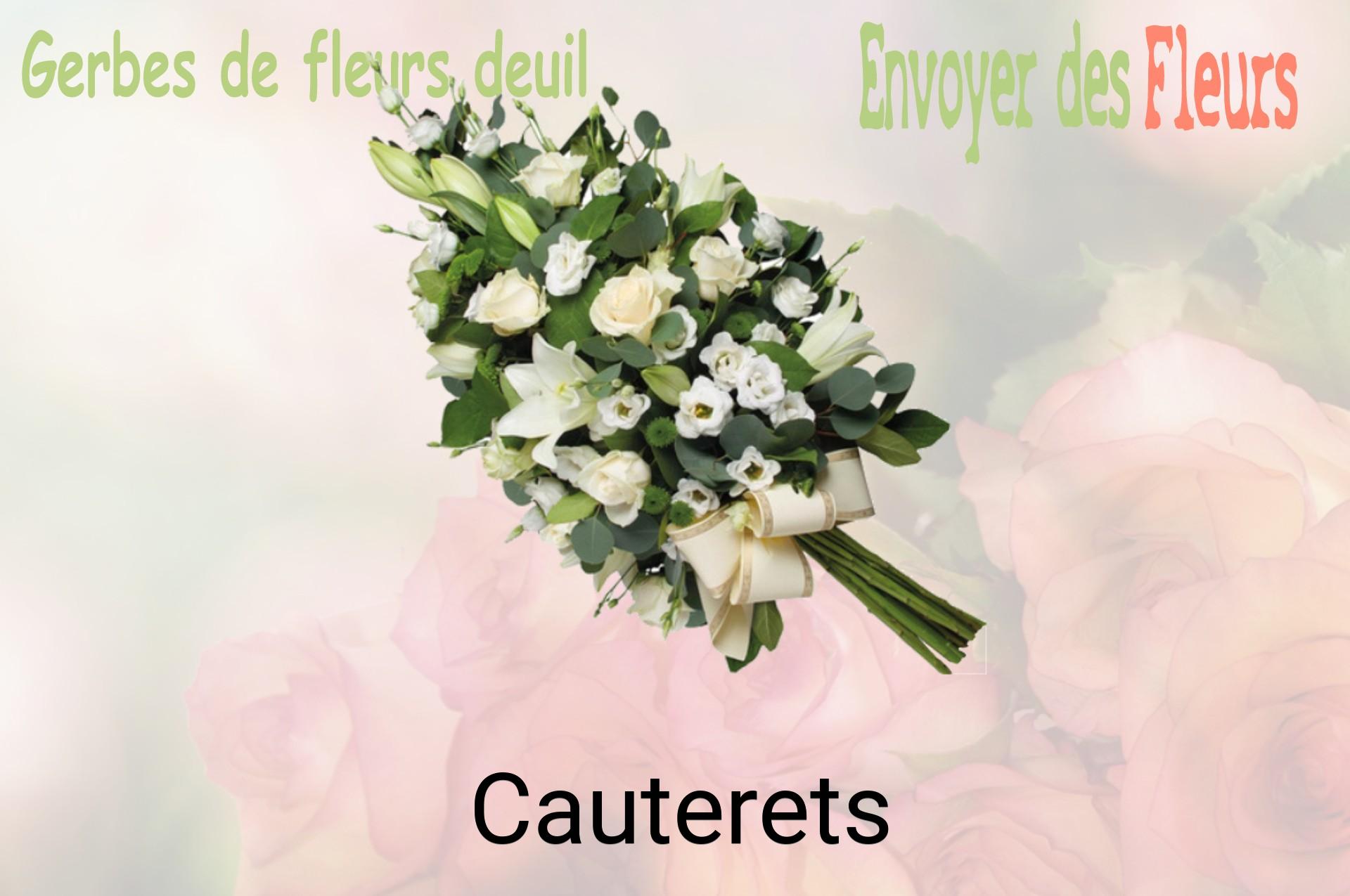 Gerbe de fleurs de deuil livrée à Cauterets